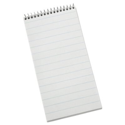 Earthwise by Ampad Recycled Reporter’s Notepad, Pitman Rule, White Cover, 70 White 4 x 8 Sheets