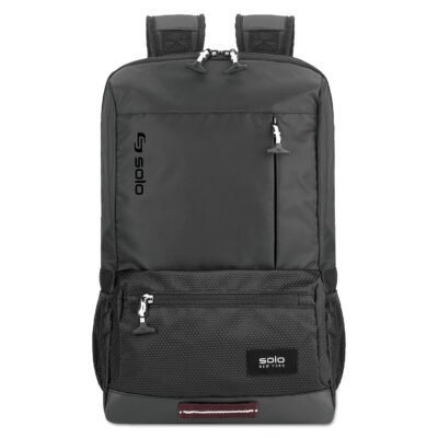 Draft Backpack, Fits Devices Up to 15.6″, Nylon, 6.25 x 18.12 x 18.12, Black
