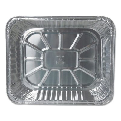 Aluminum Steam Table Pans, Half-Size Deep—120 oz., 2.56″ Deep, 10.38 x 12.75, 100/Carton