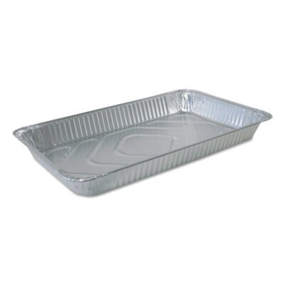 Aluminum Steam Table Pans, Full-Size Medium—228 oz., 2.19″ Deep, 12.81 x 20.75, 50/Carton