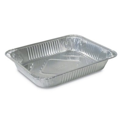 Aluminum Steam Table Pans, Half-Size Medium, 2.19″ Deep, 10.38 x 12.75, 100/Carton