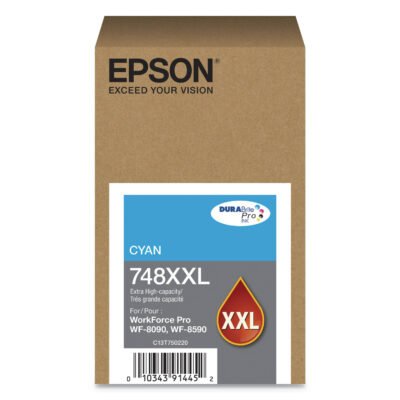 T748XXL220 (748XXL) DURABrite Pro Extra High-Yield Ink, 7000 Page-Yield, Cyan