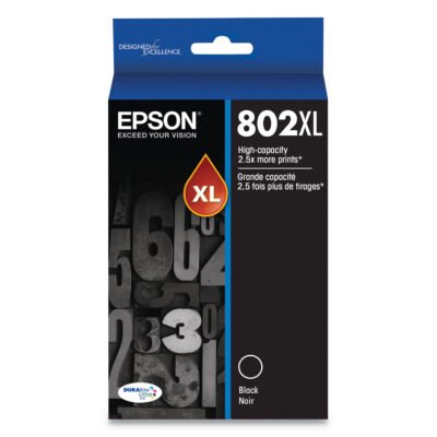 T802XL120-S (802XL) DURABrite Ultra High-Yield Ink, 2,600 Page-Yield, Black