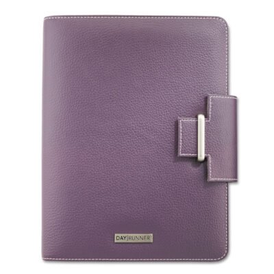 Terramo Refillable Planner, 8.5 x 5.5, Eggplant Cover, 12-Month (Jan to Dec): Undated