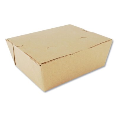 ChampPak Carryout Boxes, #8, 6 x 4.75 x 2.5, Kraft, Paper, 300/Carton