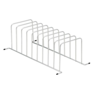 Wire Desktop to Drawer Organizer, 9 Sections, Letter to Legal Size Files, 11.5″ x 23.25″ x 7.5″, Silver