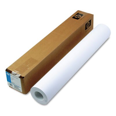 DesignJet Inkjet Large Format Paper, 4.5 mil, 24″ x 150 ft, Coated White