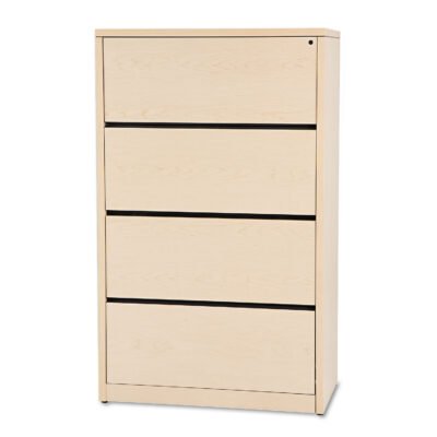 10500 Series Lateral File, 4 Legal/Letter-Size File Drawers, Natural Maple, 36″ x 20″ x 59.13″