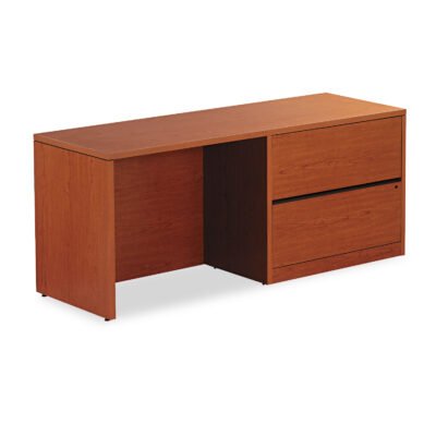 10500 Series Credenza w/Right Lateral File, 72w x 24d x 29.5h, Bourbon Cherry