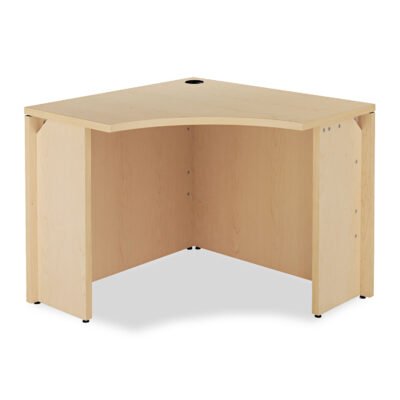 10500 Series Curved Corner Workstation, 36″ x 36″ x 29.5″, Natural Maple