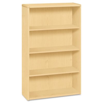 10700 Series Wood Bookcase, Four-Shelf, 36w x 13.13d x 57.13h, Natural Maple
