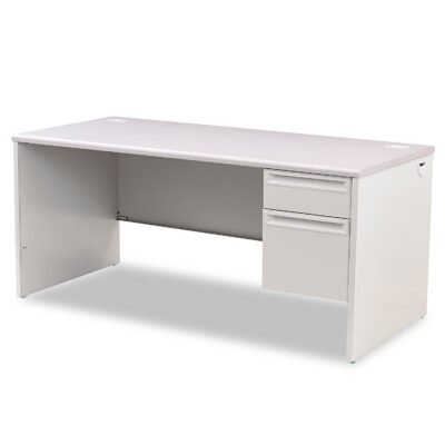 38000 Series Right Pedestal Desk, 66″ x 30″ x 29.5″, Light Gray