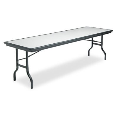 IndestrucTable Ultimate Folding Table, Rectangular, 96w x 30d x 29h, Granite/Black