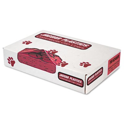 Health Care Trash Can Liners, 45 gal, 1.3 mil, 40″ x 46″, Red, 100/Carton