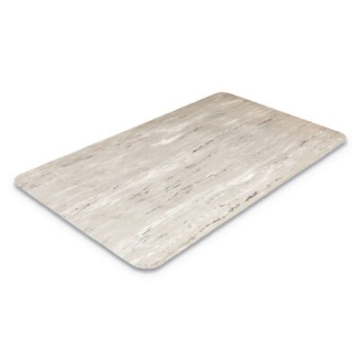 Cushion-Step Surface Mat, 36 x 72, Marbleized Rubber, Gray