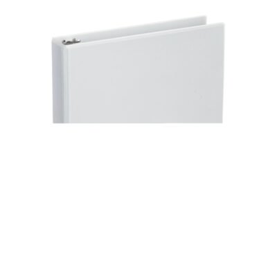 Deluxe Round Ring View Binder, 3 Rings, 1.5″ Capacity, 11 x 8.5, White