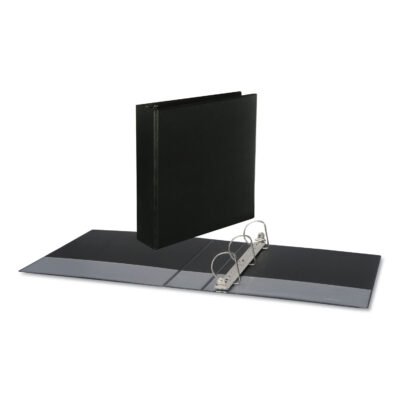 Slant D-Ring View Binder, 3 Rings, 2″ Capacity, 11 x 8.5, Black