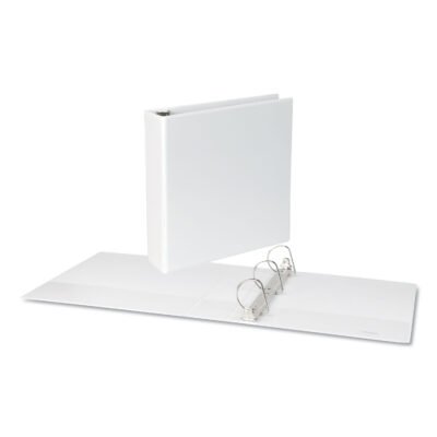 Slant D-Ring View Binder, 3 Rings, 2″ Capacity, 11 x 8.5, White