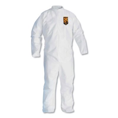 A30 Breathable Particle Protection Coveralls, Large, White, 25/Carton