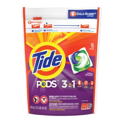 Pods, Laundry Detergent, Spring Meadow, 35/Pack, 4 Packs/Carton