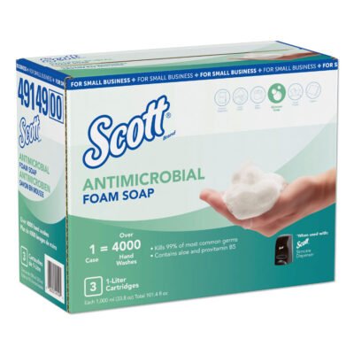 Control Antimicrobial Foam Skin Cleanser, Unscented, 1,000 mL Refill, 3/Carton