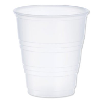 High-Impact Polystyrene Cold Cups, 5 oz, Translucent, 100/Pack