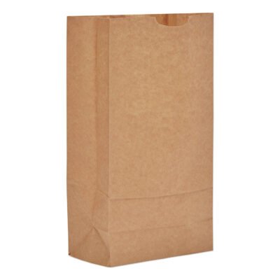 Grocery Paper Bags, 35 lb Capacity, #10, 6.31″ x 4.19″ x 12.38″, Kraft, 2,000 Bags