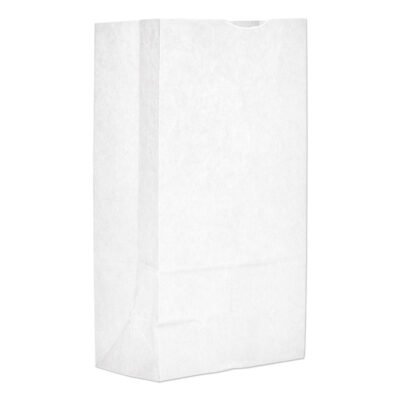 Grocery Paper Bags, 40 lb Capacity, #12, 7.06″ x 4.5″ x 13.75″, White, 500 Bags