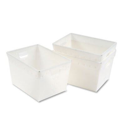 Mail Totes, 13.25″ x 18.25″ x 11.5″, Translucent White, 3/Carton