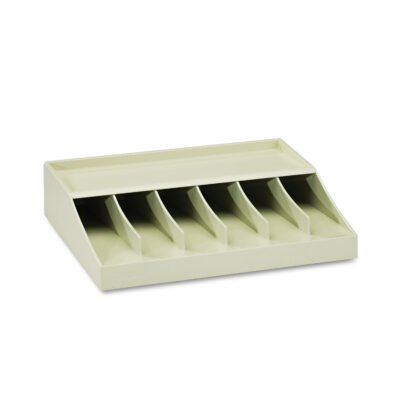 Bill Strap Rack, 6 Compartments, 10.63 x 8.31 x 2.31, ABS Thermoplastic, Putty