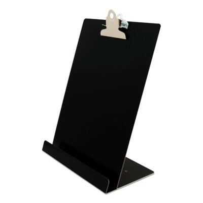 Free Standing Clipboard and Tablet Stand, 1″ Clip Capacity, Letter Size: Holds 8.5 x 11 Sheets, Black