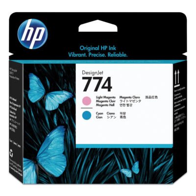 HP 774, (P2V98A) Cyan/Light Magenta Printhead