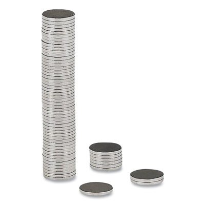 Matrix Magnets, Circles, Silver, 0.38″ Diameter, 50/Pack