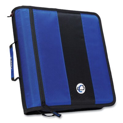 King Size Mighty Zip Tab Binder, 3 Rings, 4″ Capacity, 11 x 8.5, Black