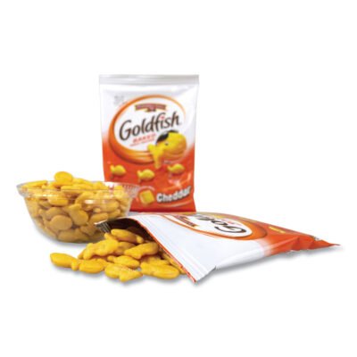 Goldfish Crackers, Cheddar, 1.5 oz Bag, 30 Bags/Box, Ships in 1-3 Business Days
