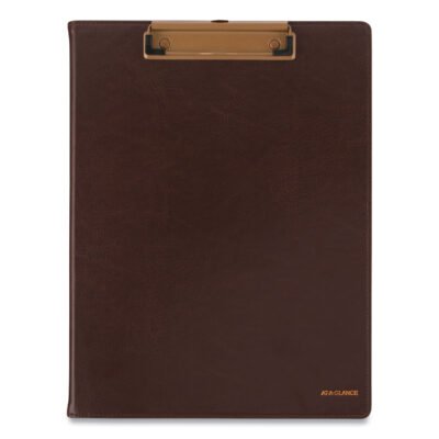 Signature Collection Monthly Clipfolio, 11 x 8, Distressed Brown Cover, 13-Month (Jan to Jan): 2023 to 2024