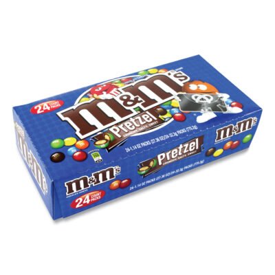 Pretzel M and M’s, 1.14 oz Pack, 24 Packs/Box, Ships in 1-3 Business Days