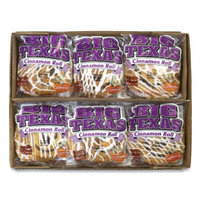 Big Texas Cinnamon Roll, 4 oz, 12/Carton, Ships in 1-3 Business Days
