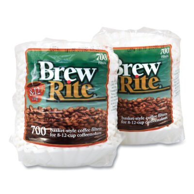 Basket Coffee Filters, 8 to 12 Cup Size, 700/Bag, 2 Bags/Pack, Ships in 1-3 Business Days