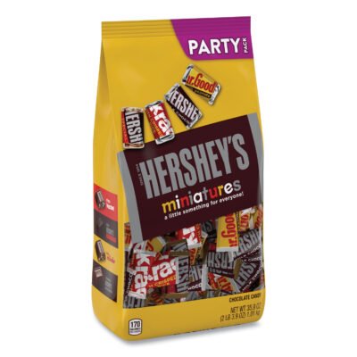 Chocolate Miniatures Party Pack Assortment, 35.9 oz Bag, 2 Bags/Carton, Ships in 1-3 Business Days