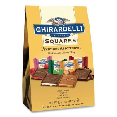 Premuim Assorted Dark and Milk Chocolate Squares, 15.77 oz Bag, Ships in 1-3 Business Days