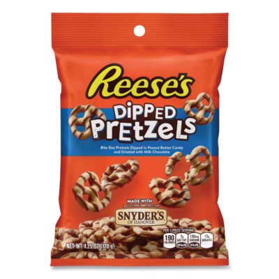 Dipped Pretzels, 4.25 oz Bag, 4/Carton, Ships in 1-3 Business Days