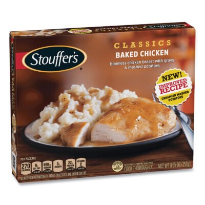 Classics Baked Chicken with Mashed Potatoes, 8.88 oz Box, 3 Boxes/Pack, Ships in 1-3 Business Days