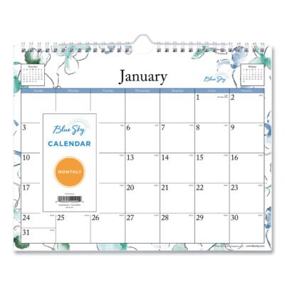 Lindley Wall Calendar, Lindley Floral Artwork, 11 x 8.75, White/Multicolor Sheets, 12-Month (Jan to Dec): 2023