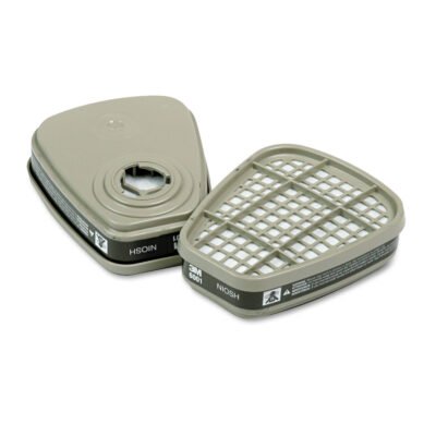 6001 Respirator Cartridge for Certain Organic Vapors, 2/Pack