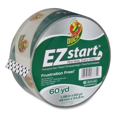 EZ Start Premium Packaging Tape, 3″ Core, 1.88″ x 60 yds, Clear