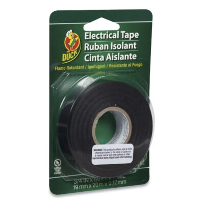 Pro Electrical Tape, 1″ Core, 0.75″ x 66 ft, Black