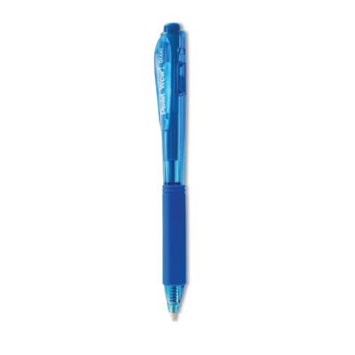 WOW! Ballpoint Pen, Retractable, Medium 1 mm, Blue Ink, Blue Barrel, Dozen