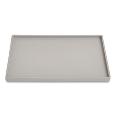 Slim Stackable Plastic Mail and Supplies Tray, 1 Section, #6 1/4 to #16 Envelopes, 6.85 x 9.88 x 0.47, Gray