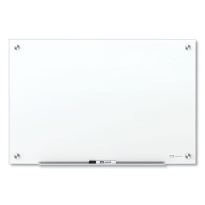 Brilliance Glass Dry-Erase Boards, 48 x 36, White Surface